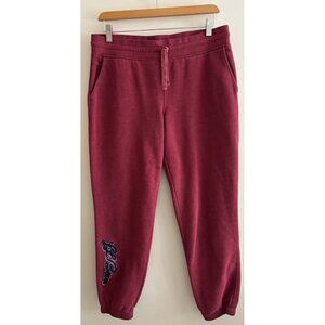 L.L.Bean Women’s Red Retro Soft Sweat Pants Joggers Medium
